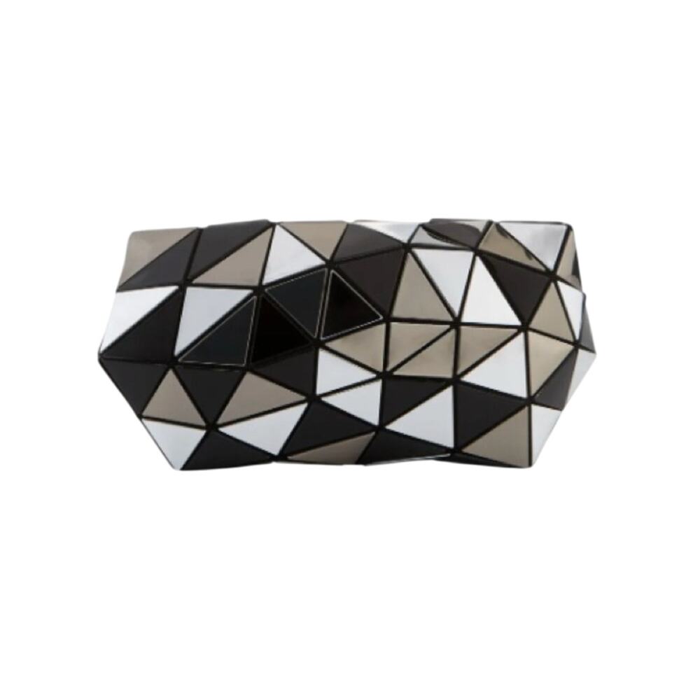 Issey Miyake Bao Bao Distortion Clutch Bag Platinum Mix Authentic Limited Ed